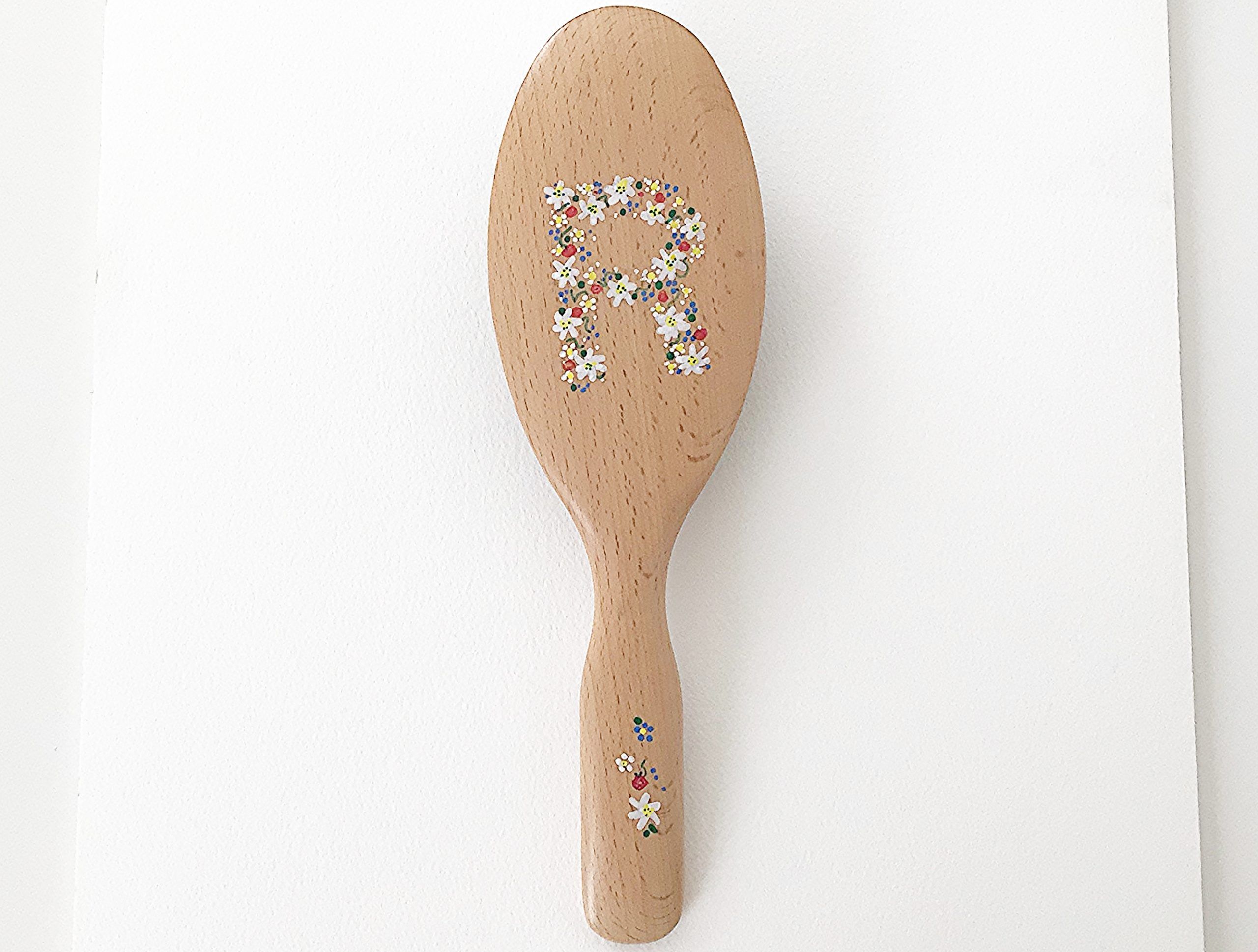 Meadow Flowers Initial - Large Nylon & Bristle mix